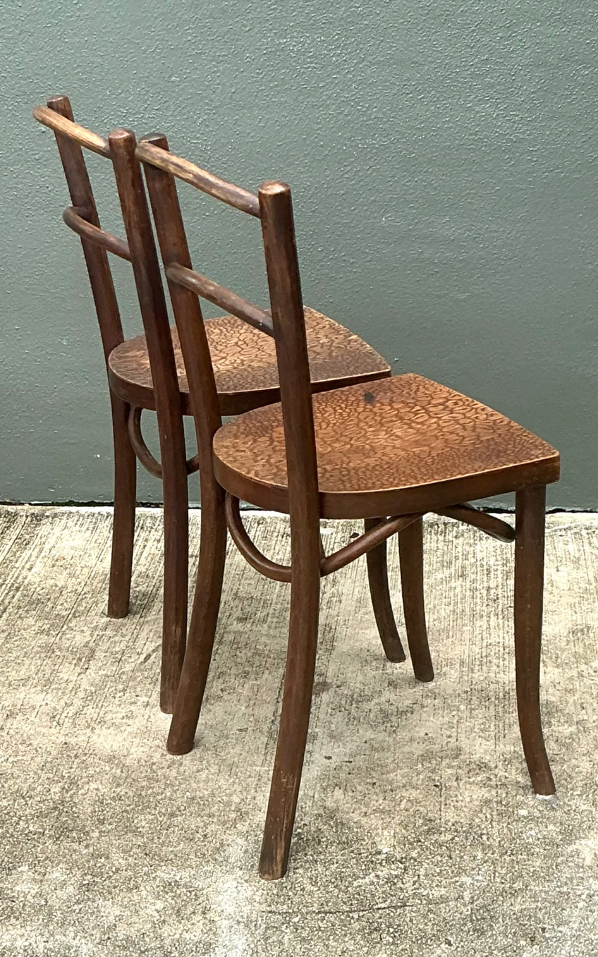 Vintage Carved Crocodile Wood Dining Chairs - A Pair — additional photo 4