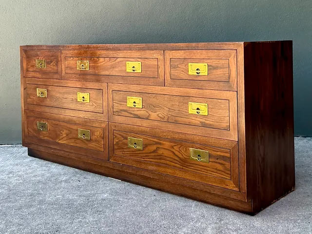 Vintage Henredon Campaign Dresser — additional photo 7