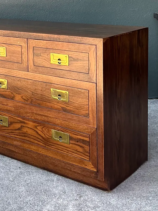 Vintage Henredon Campaign Dresser — additional photo 1