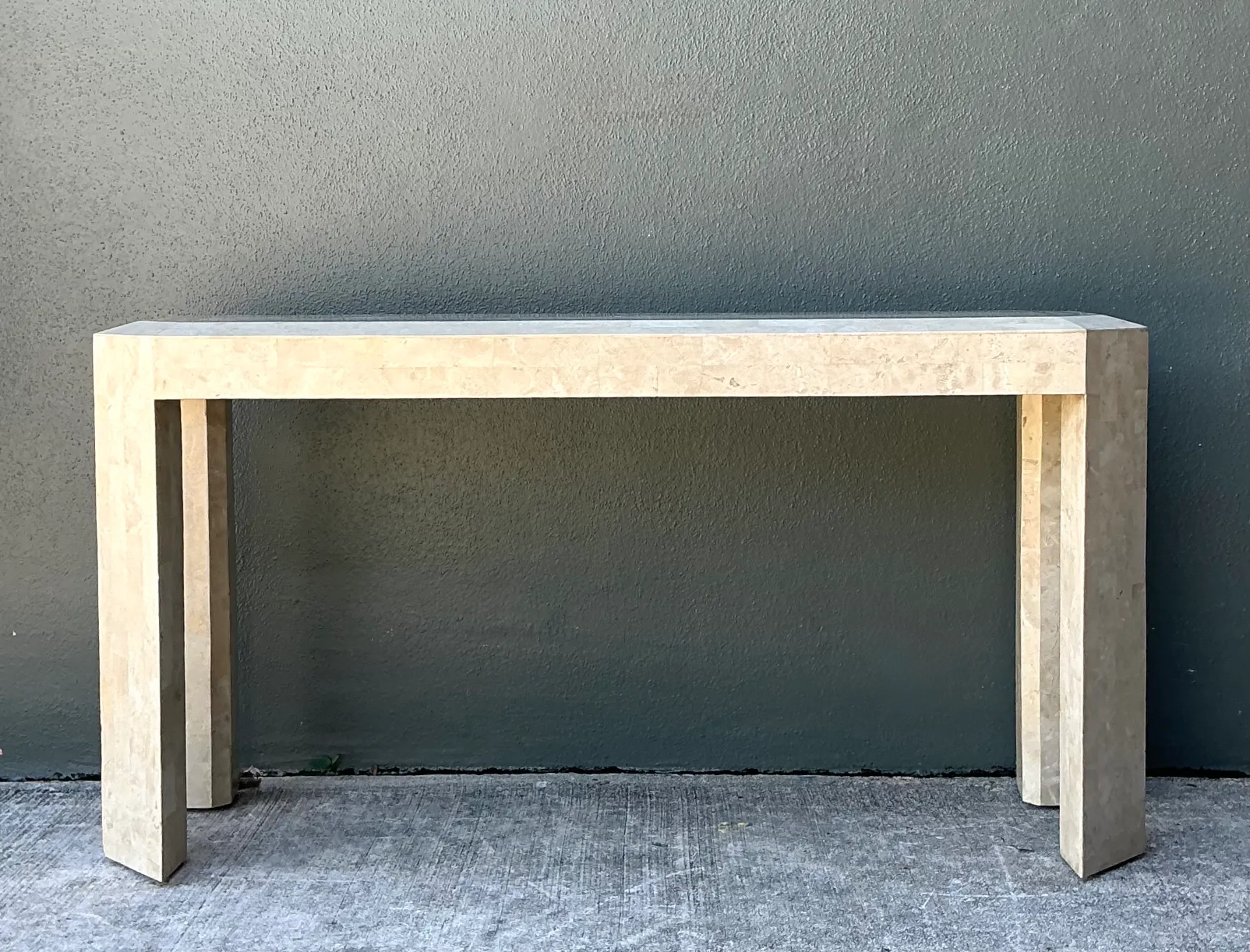 Vintage Tessellated Stone Console Table — additional photo 3