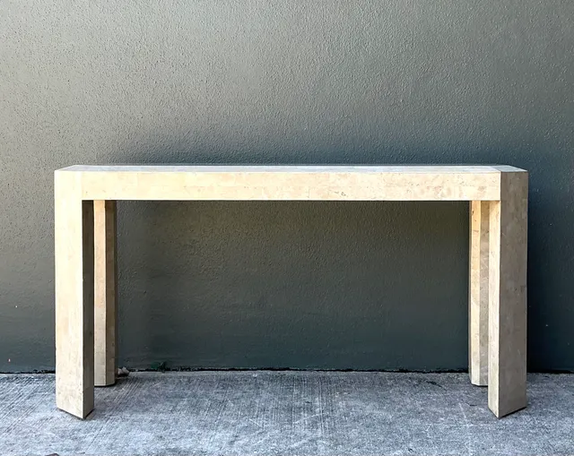 Vintage Tessellated Stone Console Table — additional photo 1