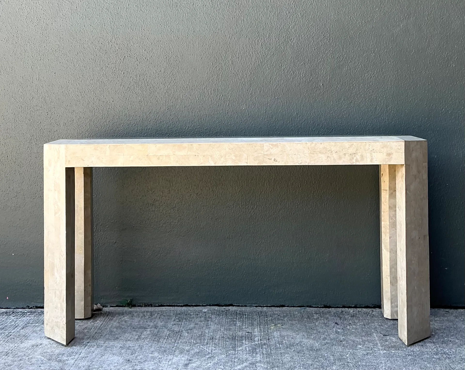 Vintage Tessellated Stone Console Table — additional photo 8