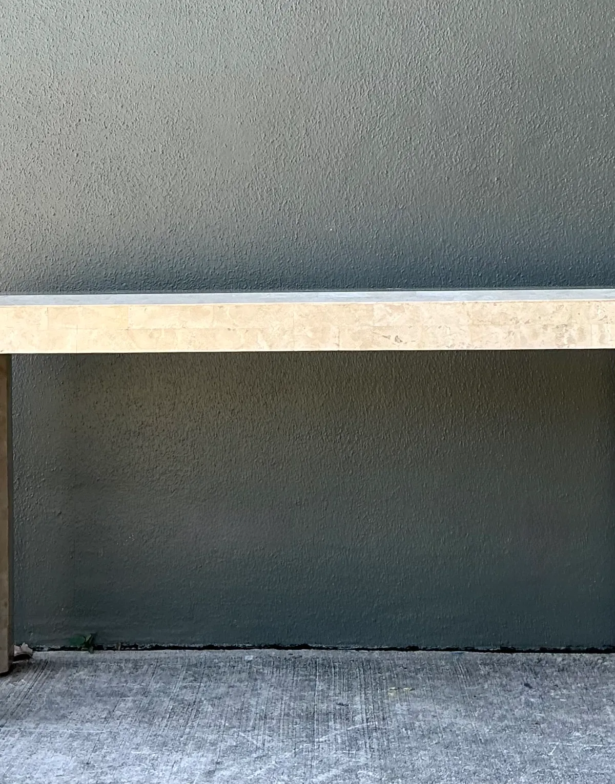 Vintage Tessellated Stone Console Table - Bottom view