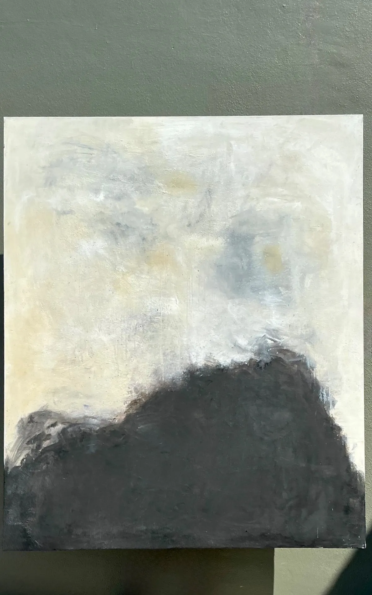Vintage Monumental Abstract Oil On Canvas  — additional photo 1