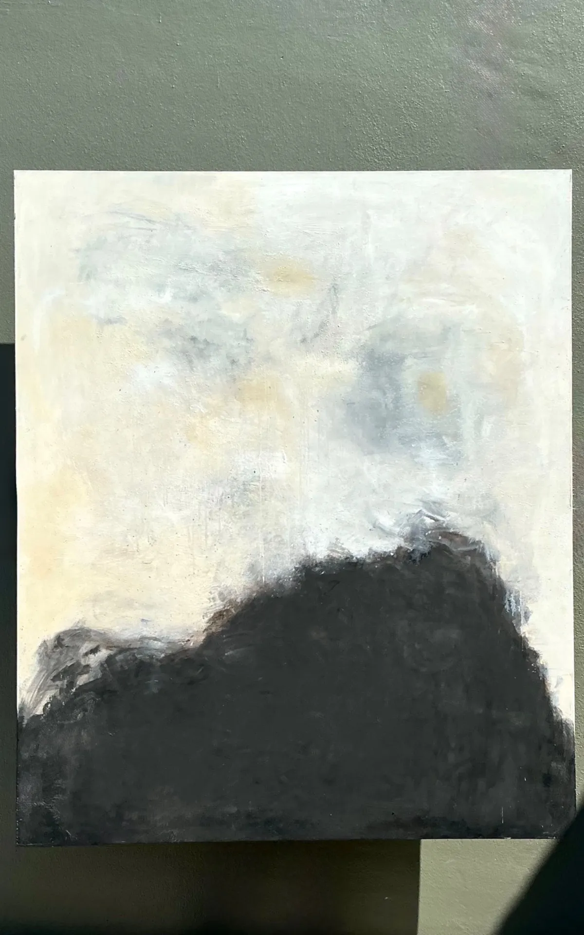 Vintage Monumental Abstract Oil On Canvas  — additional photo 2
