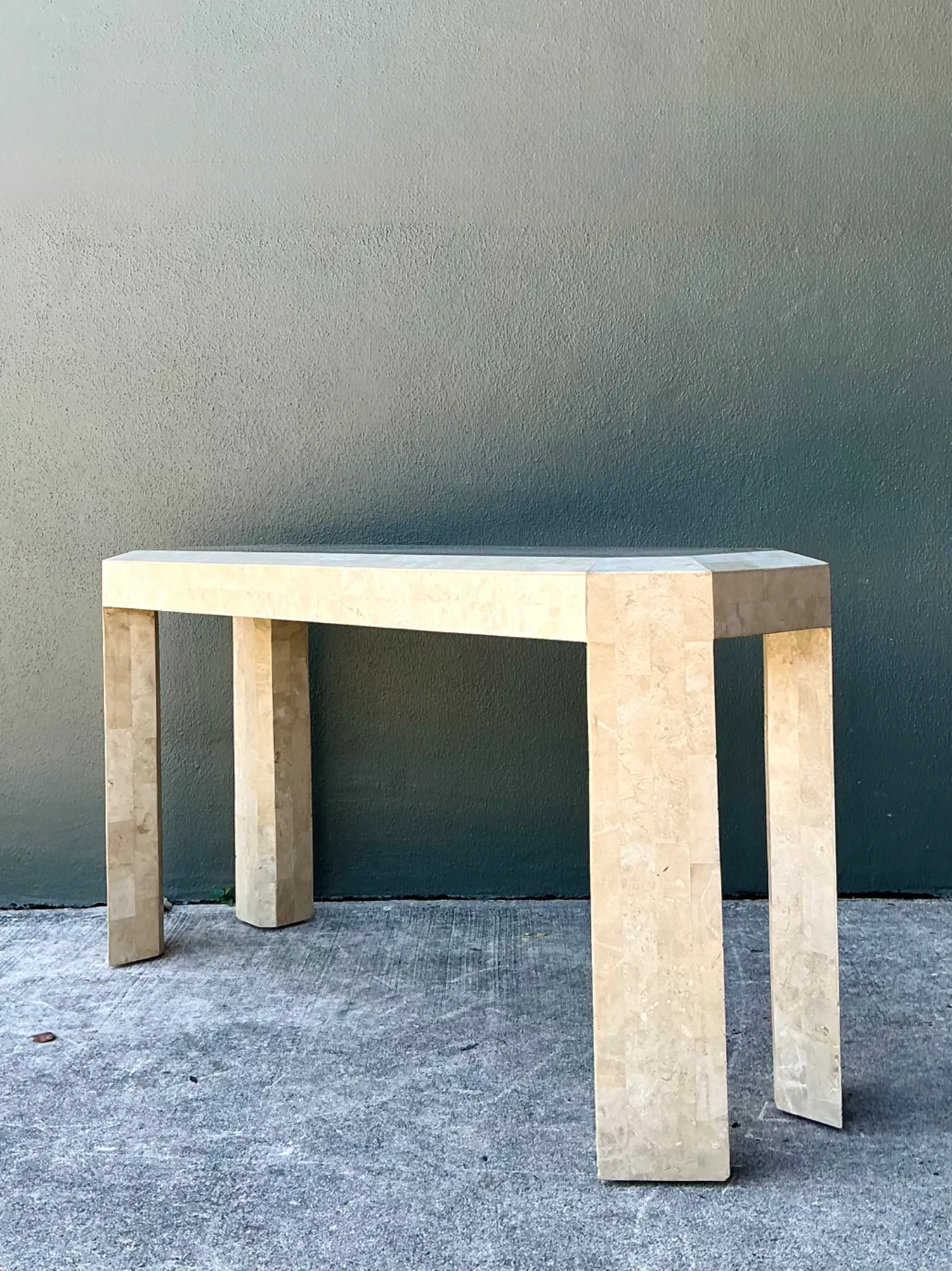 Vintage Tessellated Stone Console Table — additional photo 5