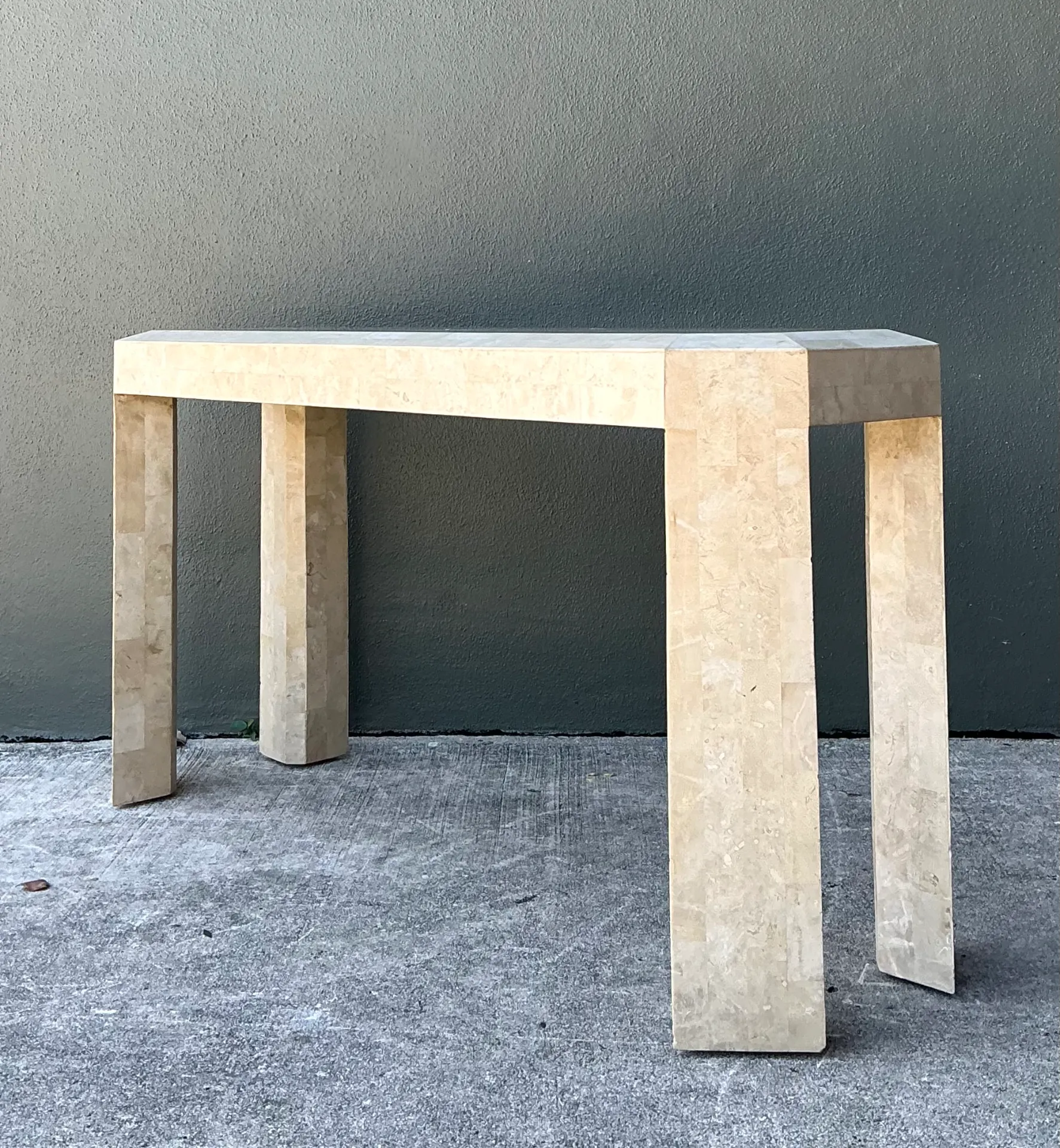 Vintage Tessellated Stone Console Table — additional photo 2