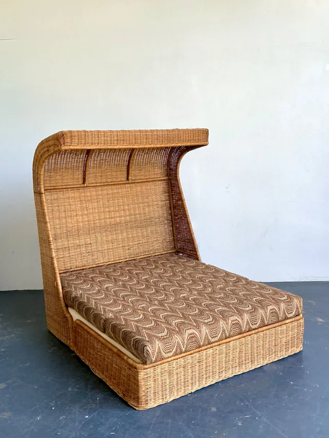 Vintage Rattan Canopy Daybed — additional photo 7