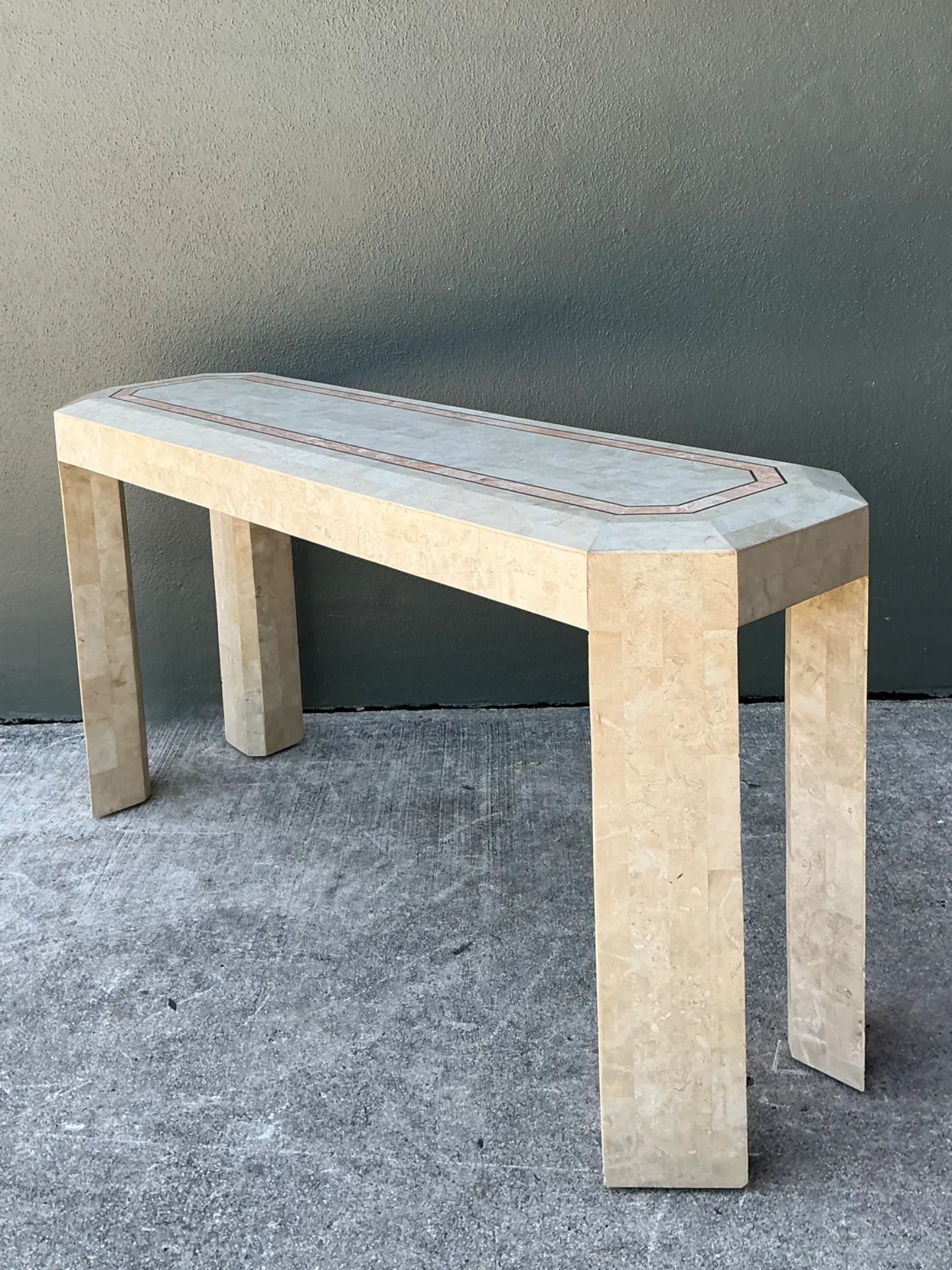 Vintage Tessellated Stone Console Table — additional photo 6