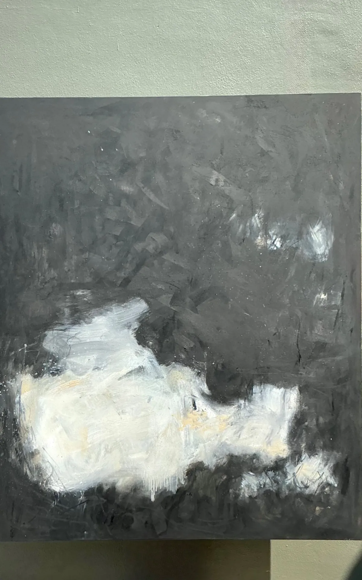 Vintage Monumental Abstract Oil On Canvas — additional photo 2
