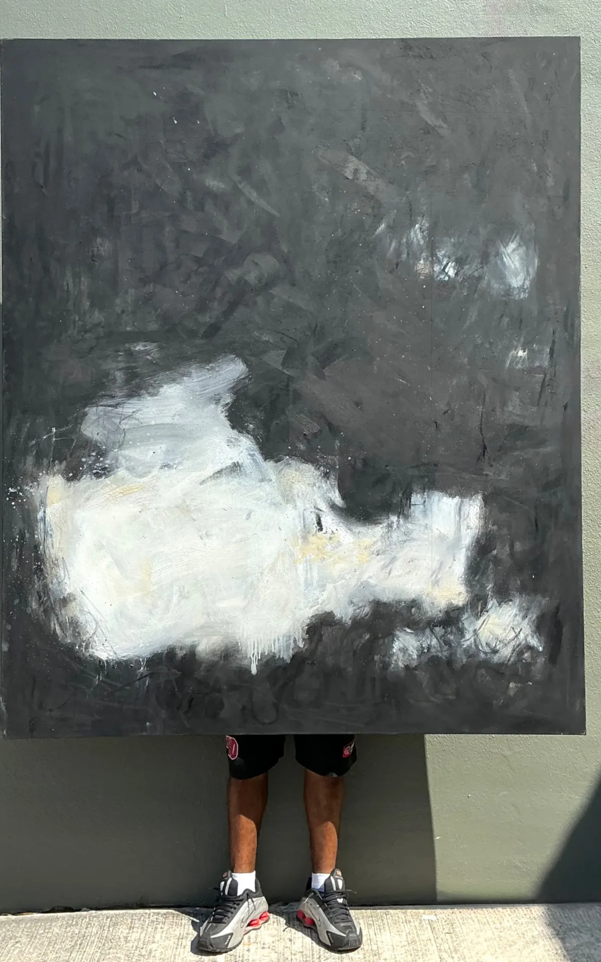 Vintage Monumental Abstract Oil On Canvas — additional photo 6