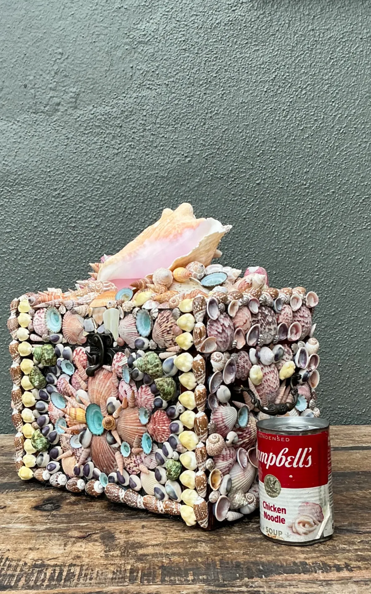Vintage Shell Embellished Decorative Box — additional photo 3