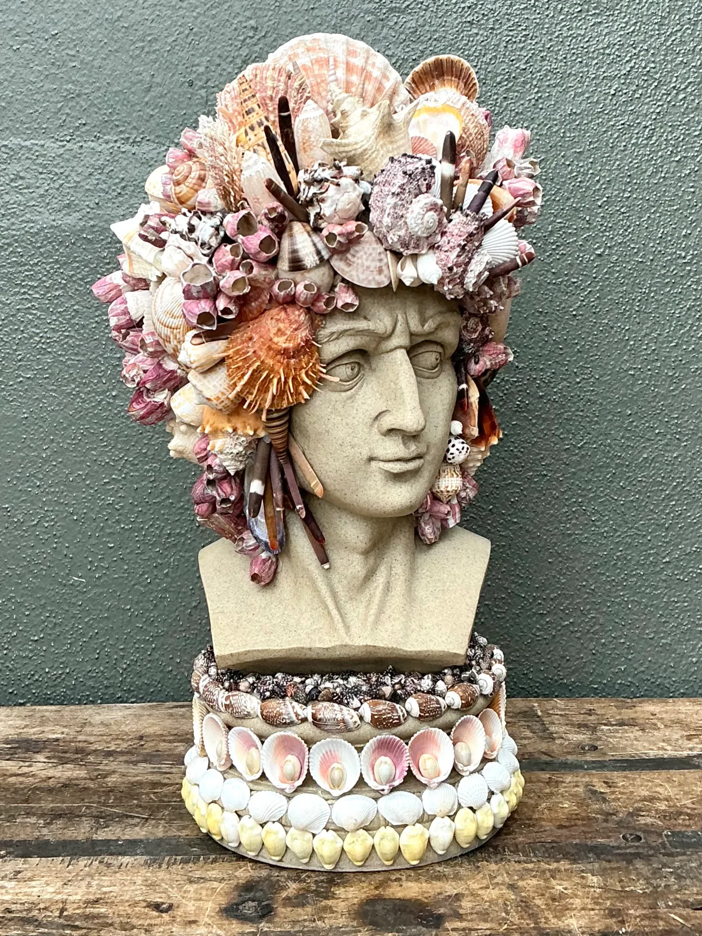 Vintage Coastal Shell Embellished Bust — additional photo 5