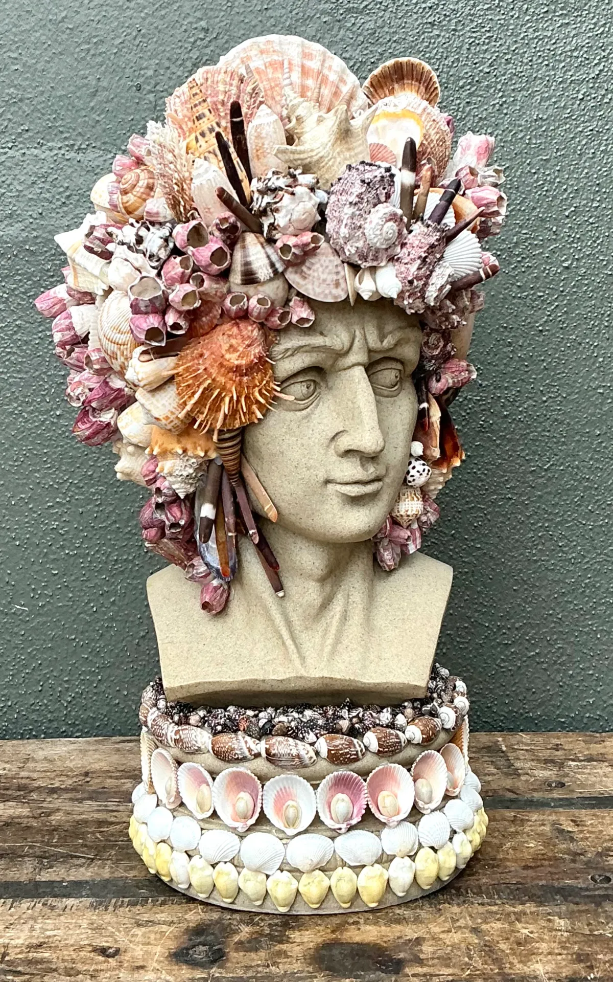 Vintage Coastal Shell Embellished Bust — additional photo 5