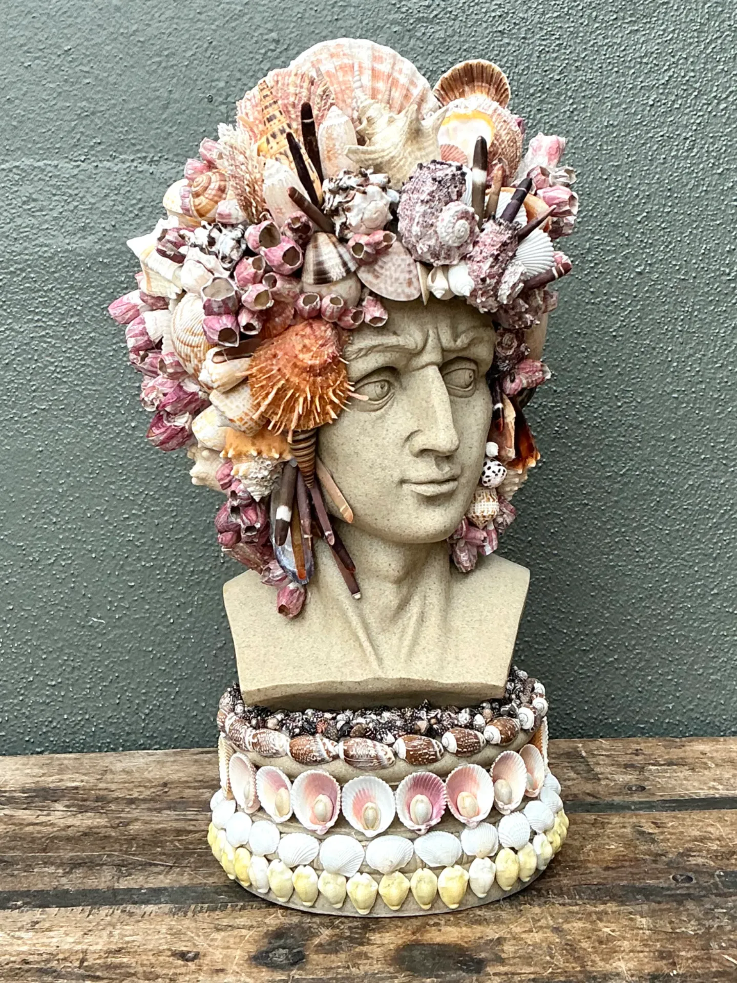 Vintage Coastal Shell Embellished Bust — additional photo 4