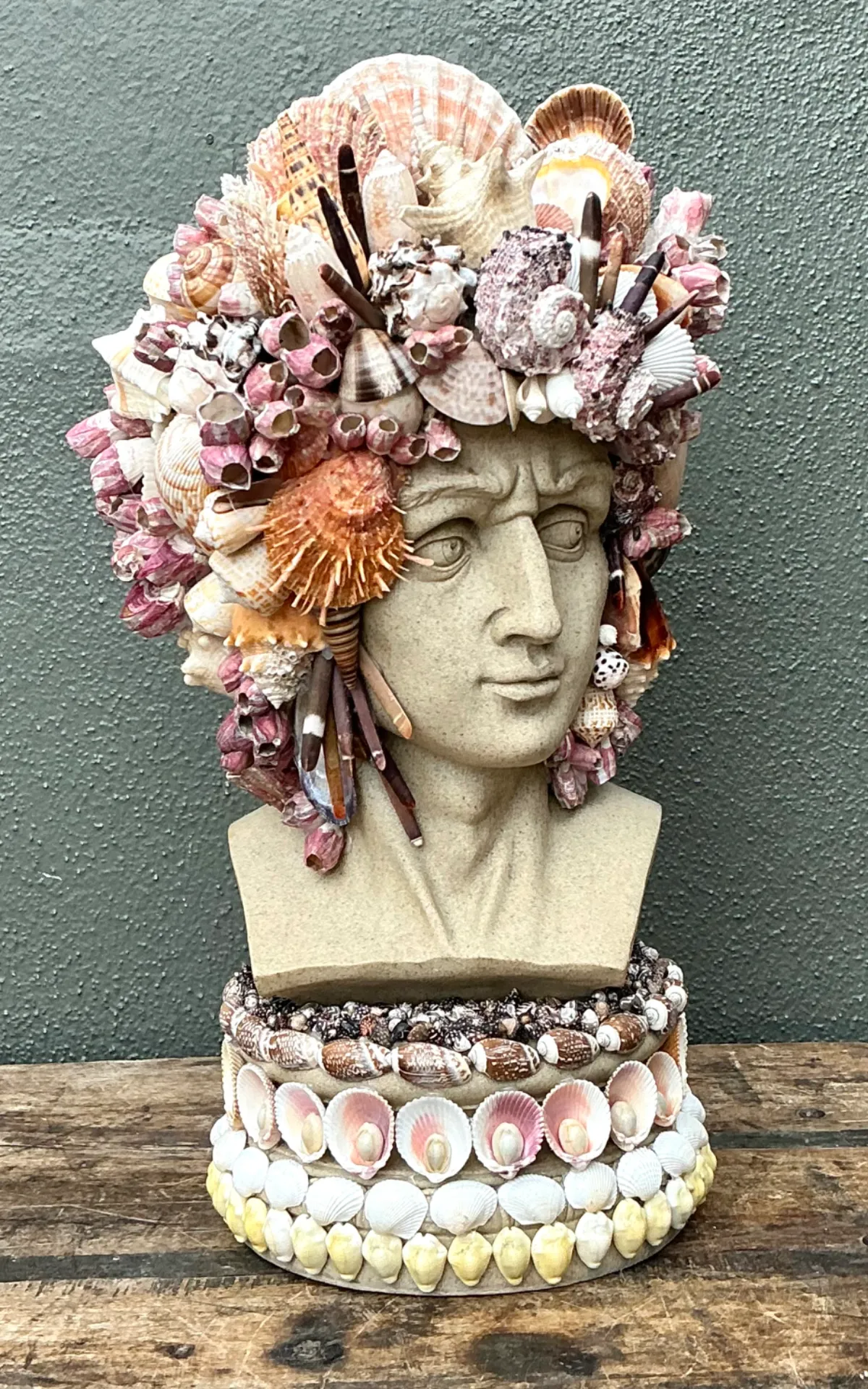 Vintage Coastal Shell Embellished Bust — additional photo 4
