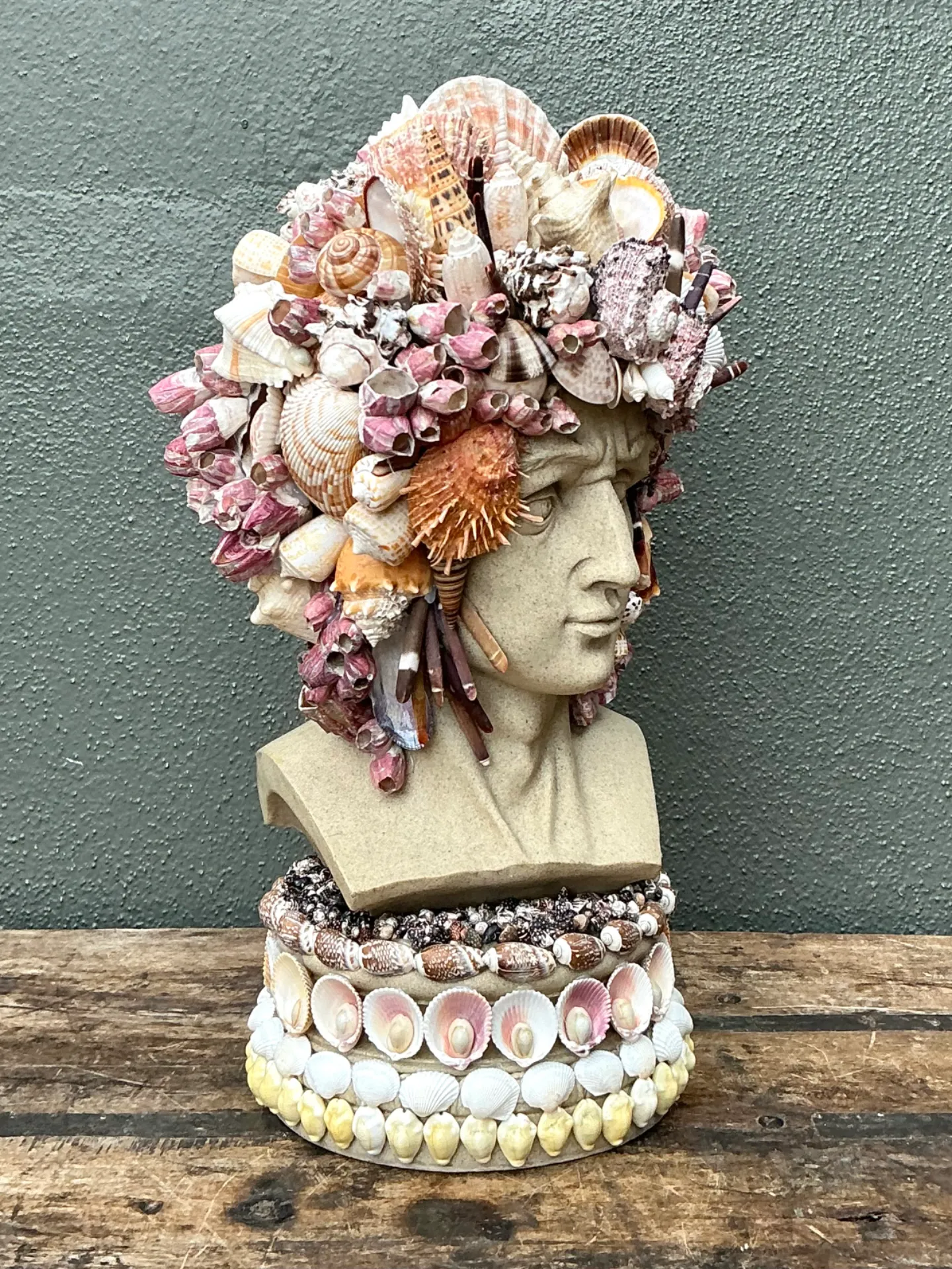Vintage Coastal Shell Embellished Bust — additional photo 8