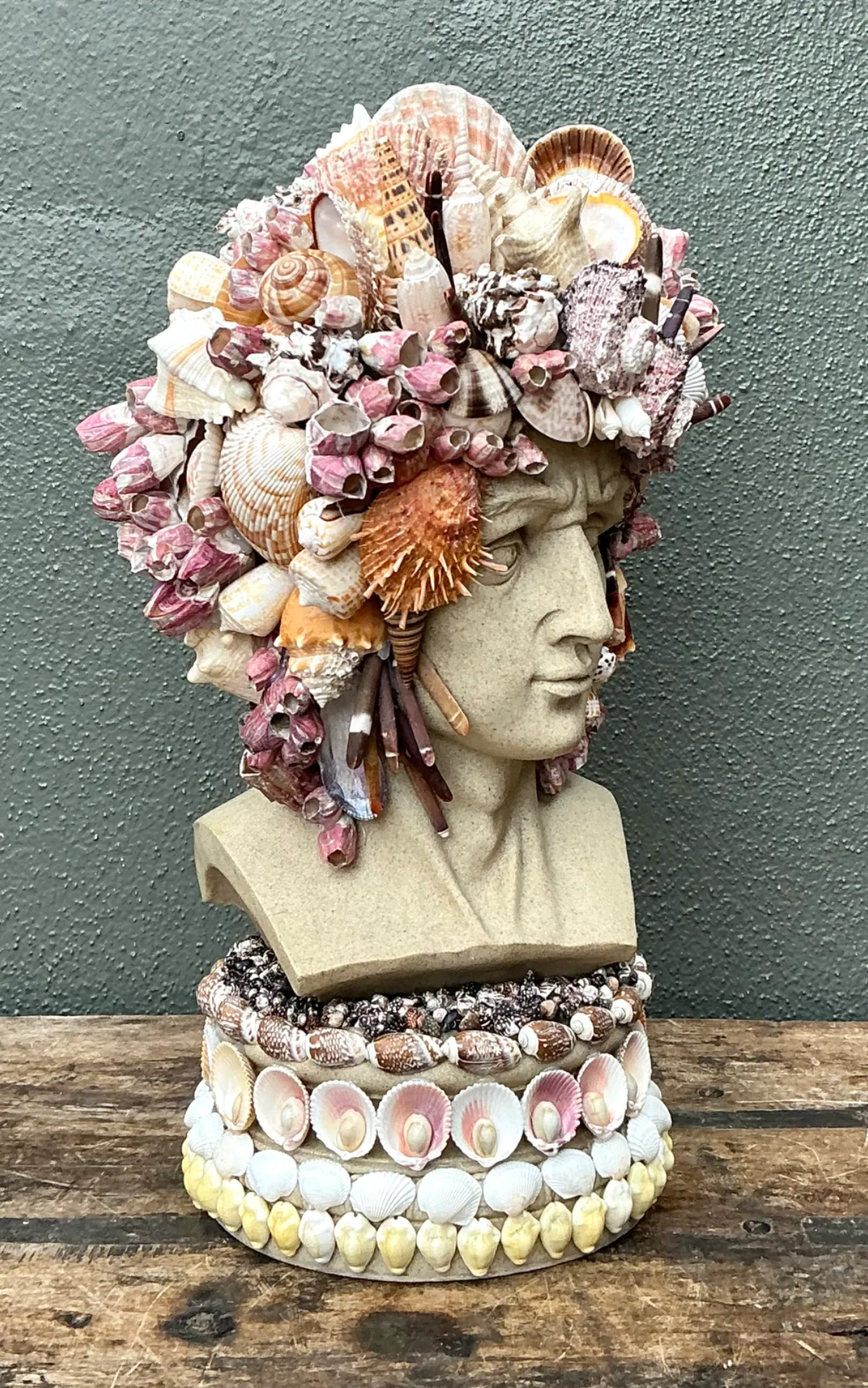 Vintage Coastal Shell Embellished Bust — additional photo 8
