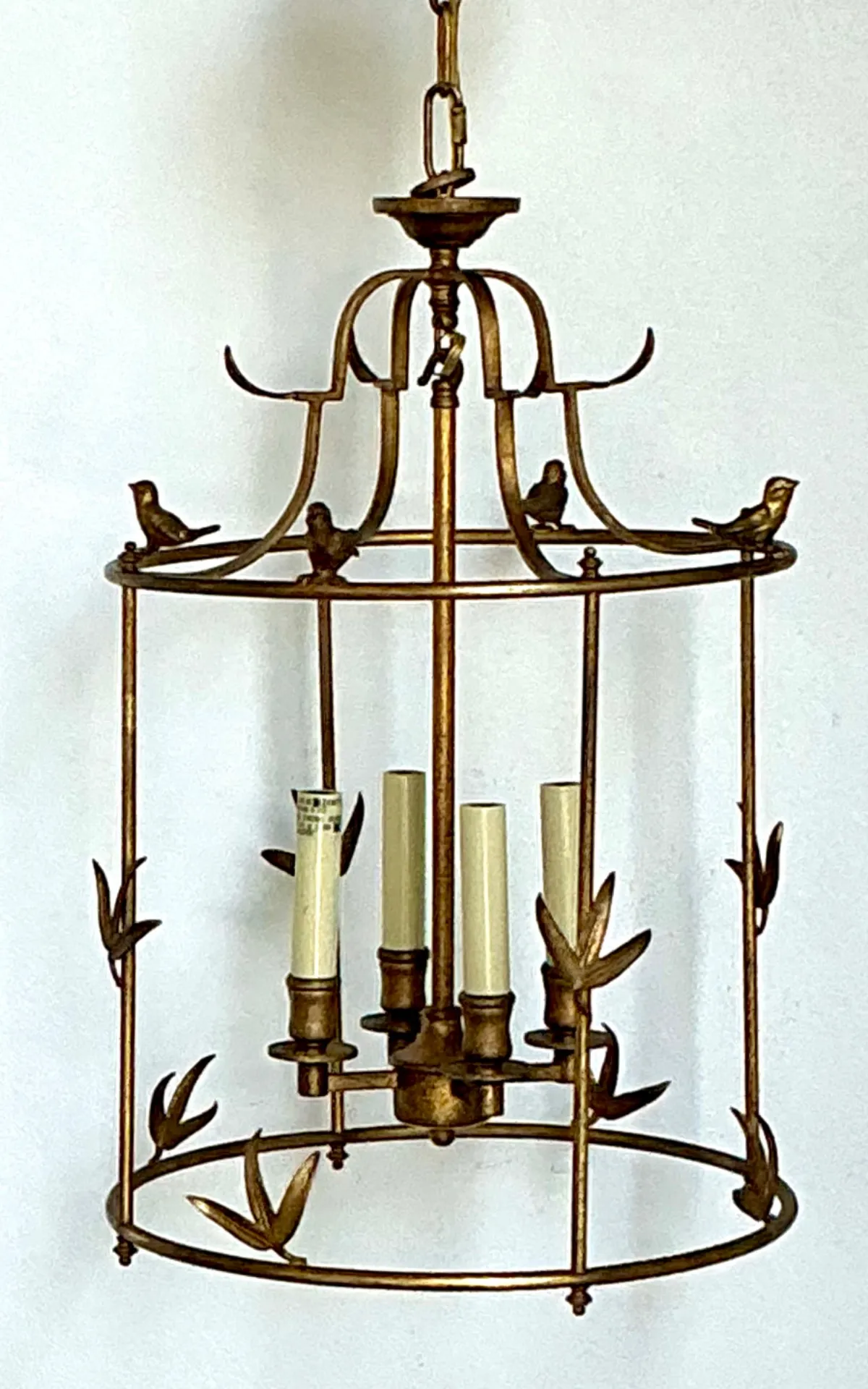 Vintage E.F. Chapman Diego Gilt Bird Lantern For Visual Comfort — additional photo 7