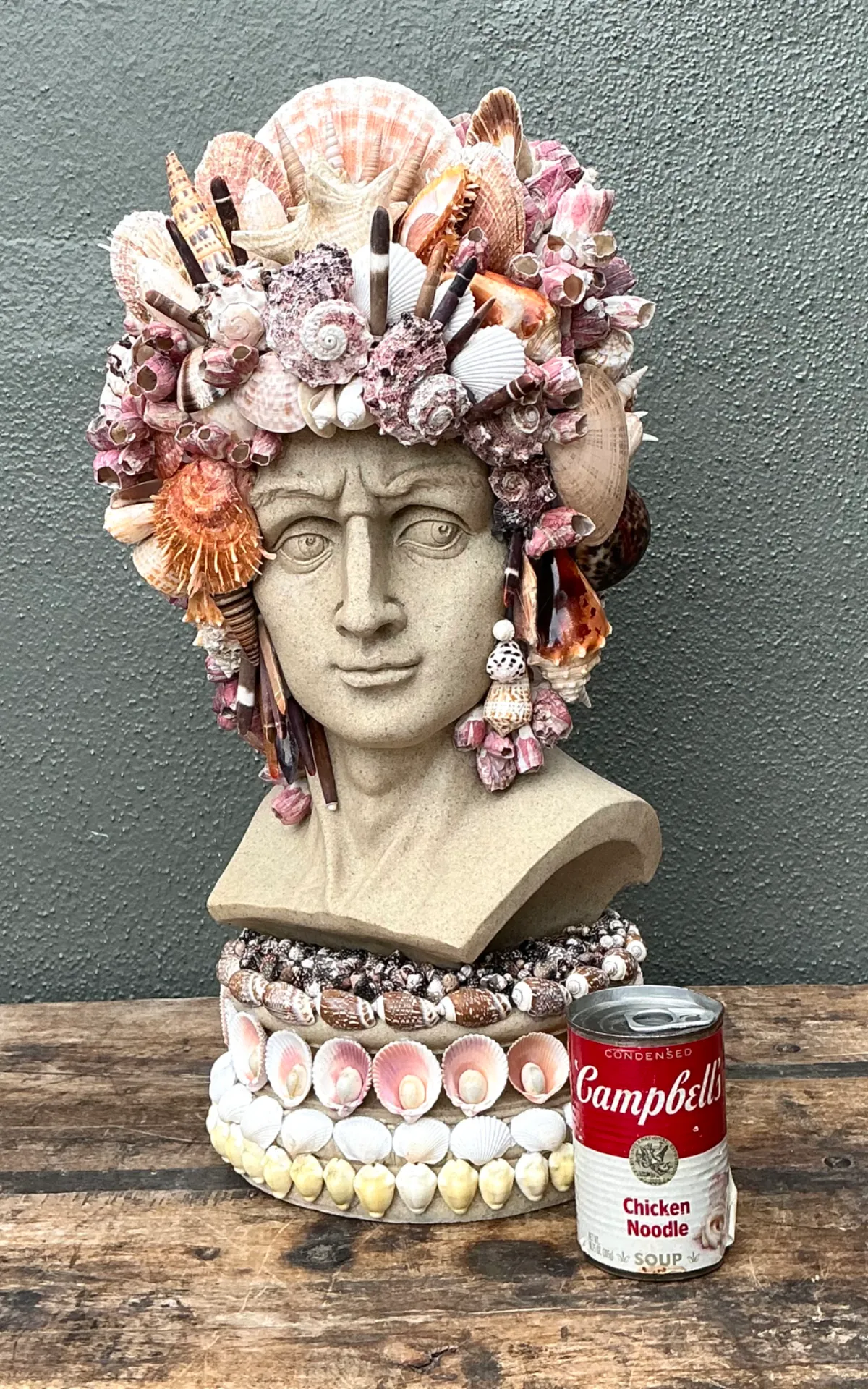 Vintage Coastal Shell Embellished Bust — additional photo 2