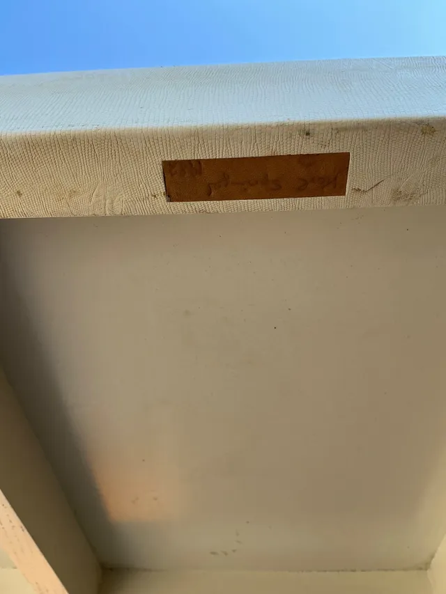 Vintage Snake Skin and Wood Console Table — additional photo 7