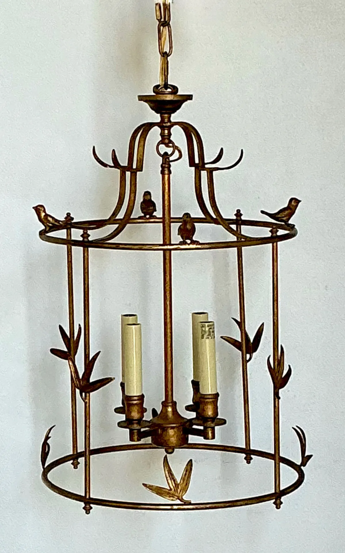 Vintage E.F. Chapman Diego Gilt Bird Lantern For Visual Comfort — additional photo 6