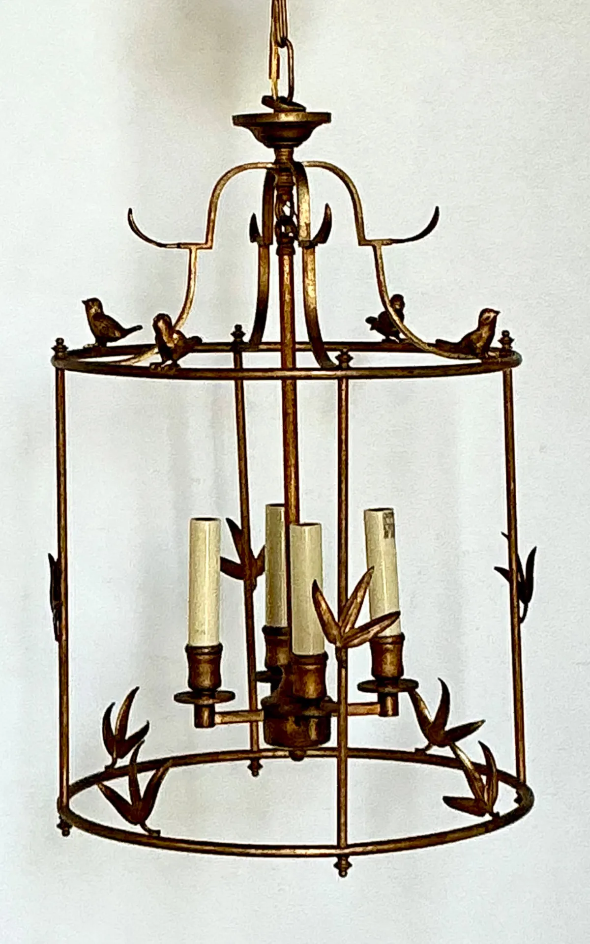 Vintage E.F. Chapman Diego Gilt Bird Lantern For Visual Comfort — additional photo 2