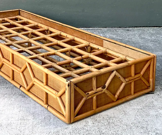 Vintage Rattan Chaise Platform — additional photo 8