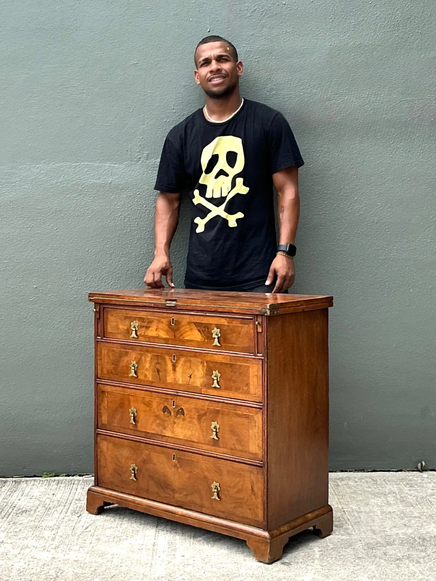 Vintage George 1st Flip Top Bachelors Chest — additional photo 3