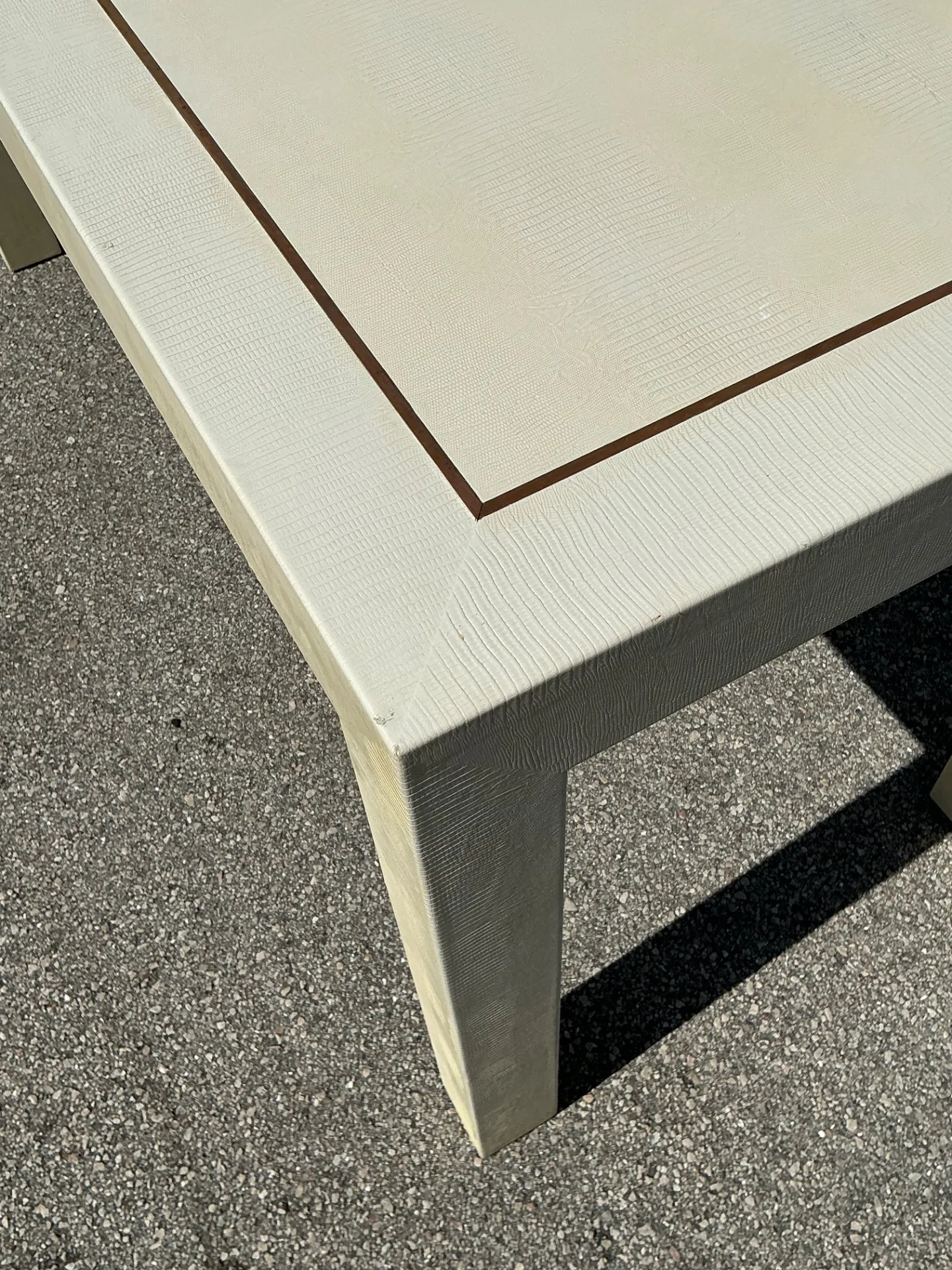 Vintage Snake Skin and Wood Console Table — additional photo 8