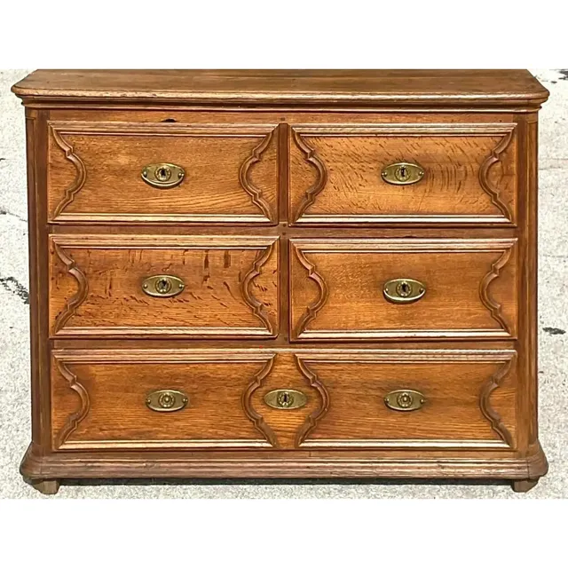 Vintage English Georgian Style Oak Gentleman’s Chest — additional photo 2