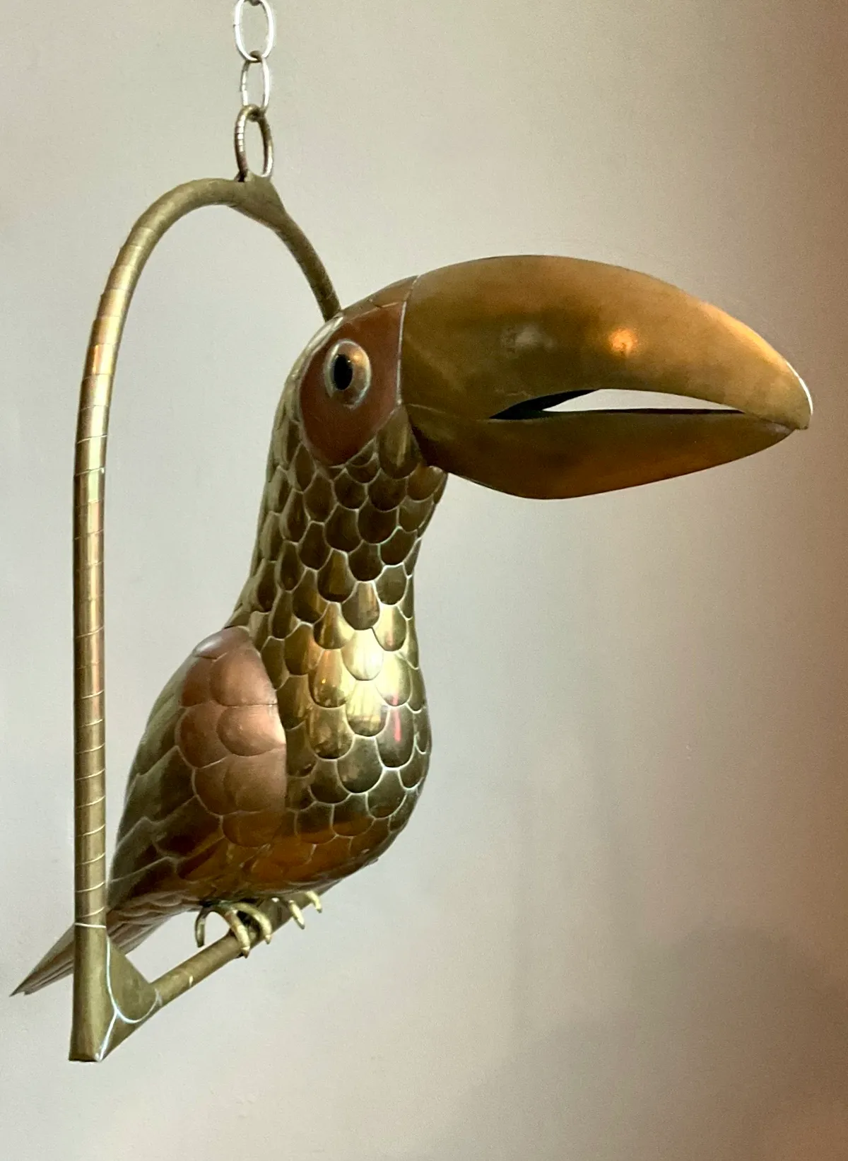 Vintage Metal Toucan Sculpture After Sergio Bustamante — additional photo 6