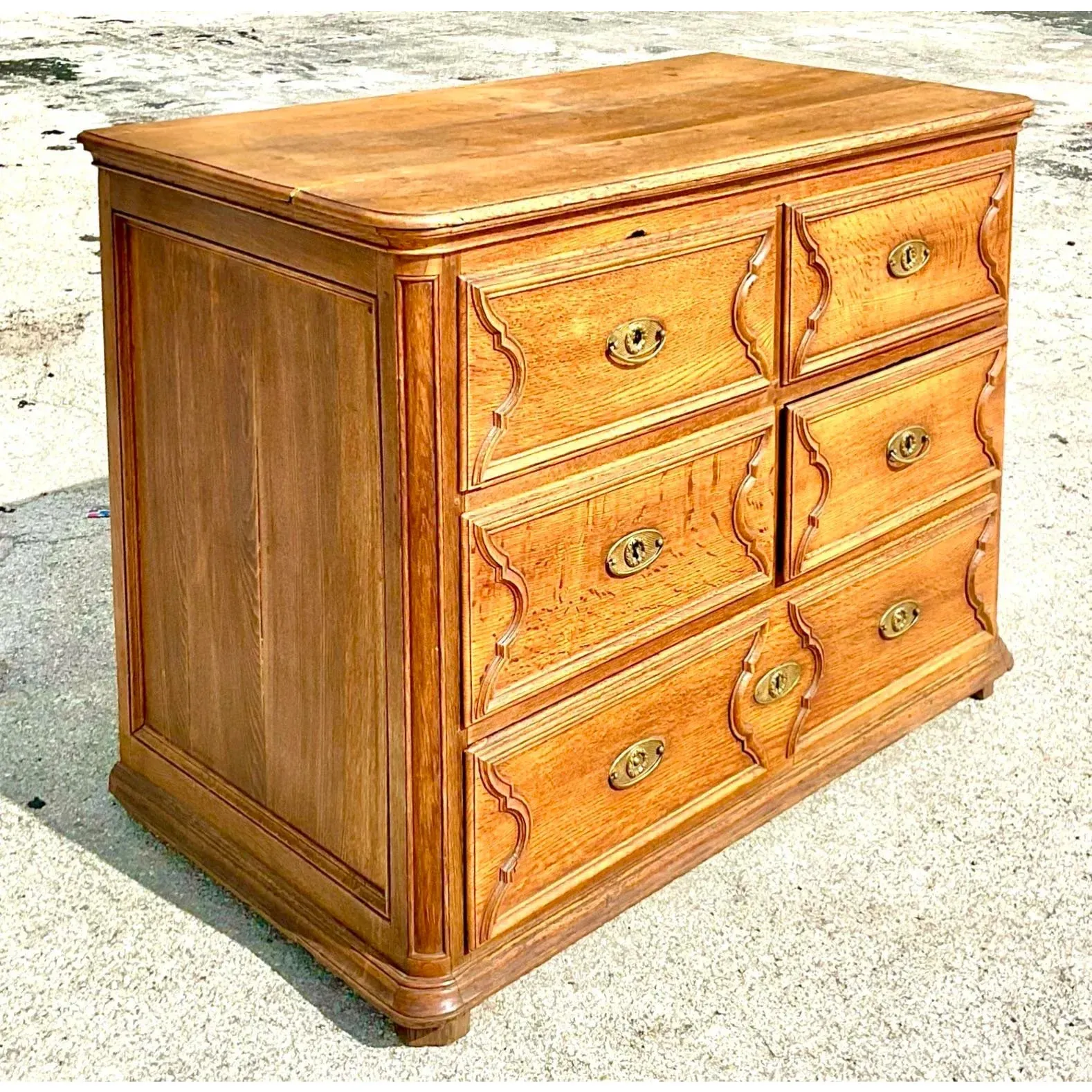 Vintage English Georgian Style Oak Gentleman’s Chest — additional photo 3