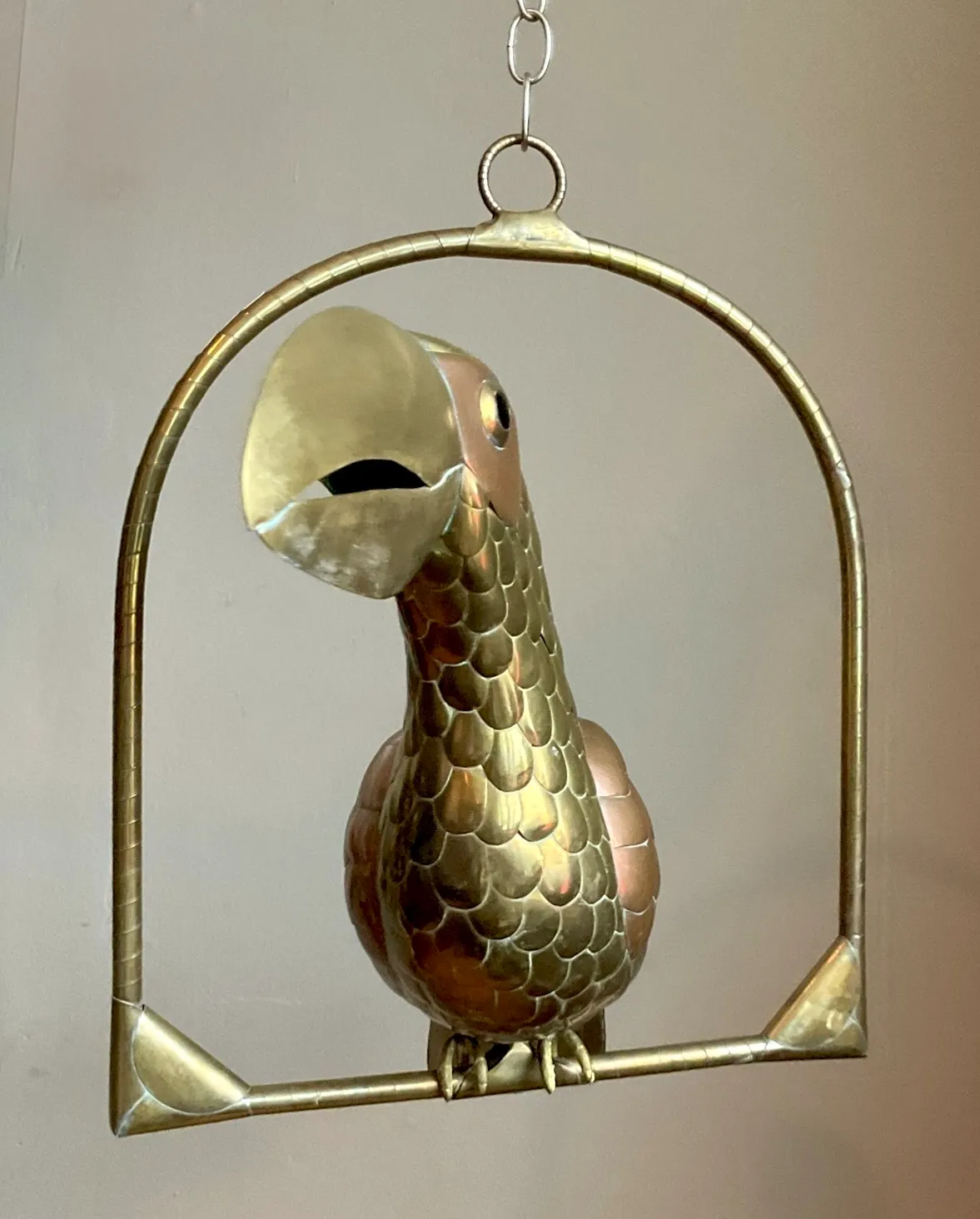 Vintage Metal Toucan Sculpture After Sergio Bustamante — additional photo 4