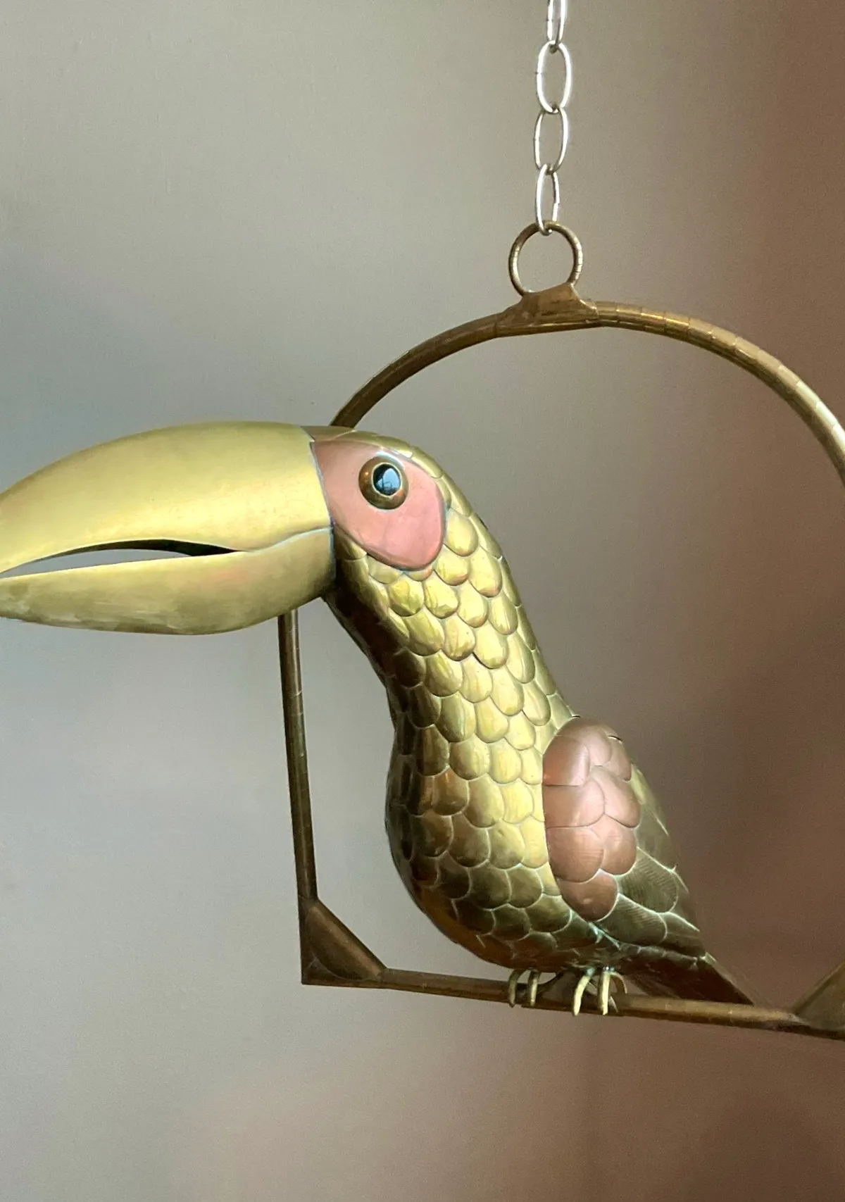 Vintage Metal Toucan Sculpture After Sergio Bustamante — additional photo 7