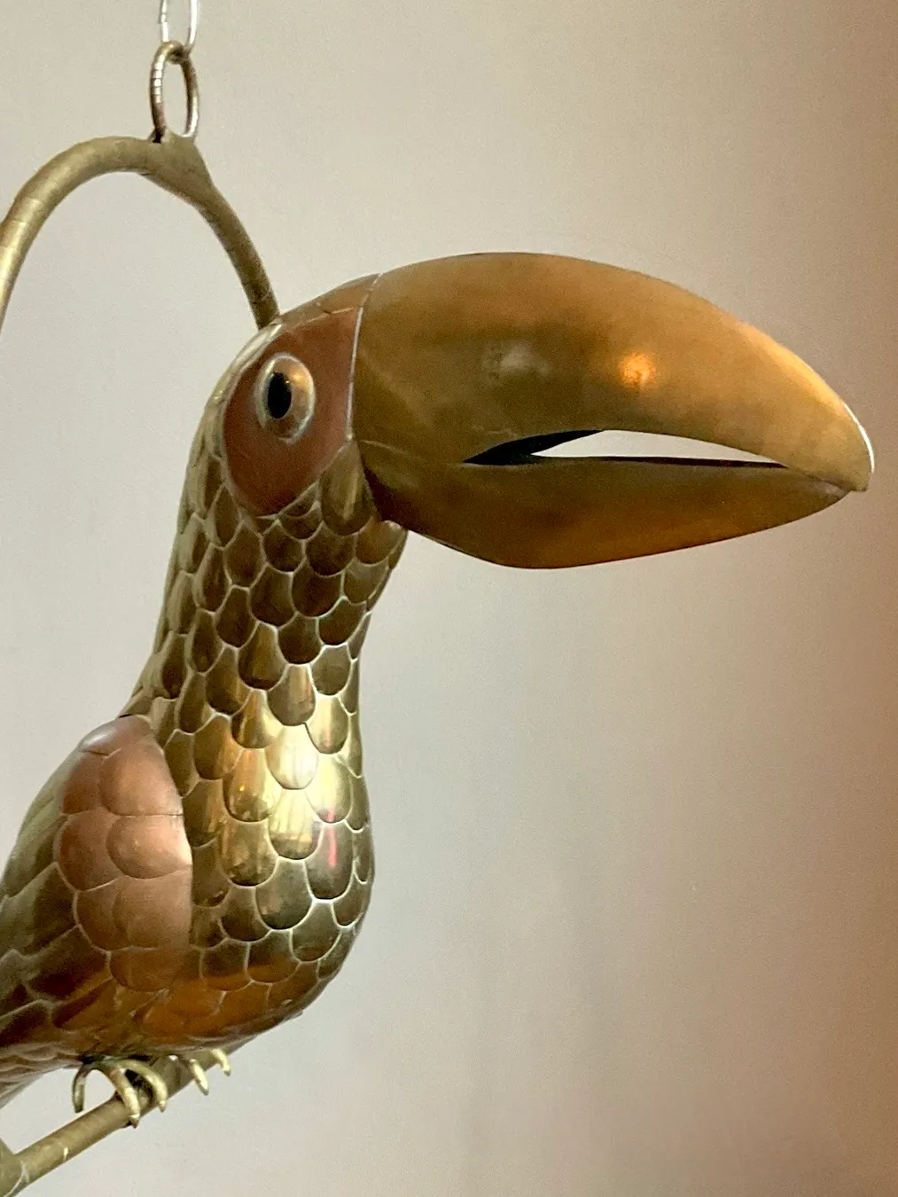 Vintage Metal Toucan Sculpture After Sergio Bustamante — additional photo 5