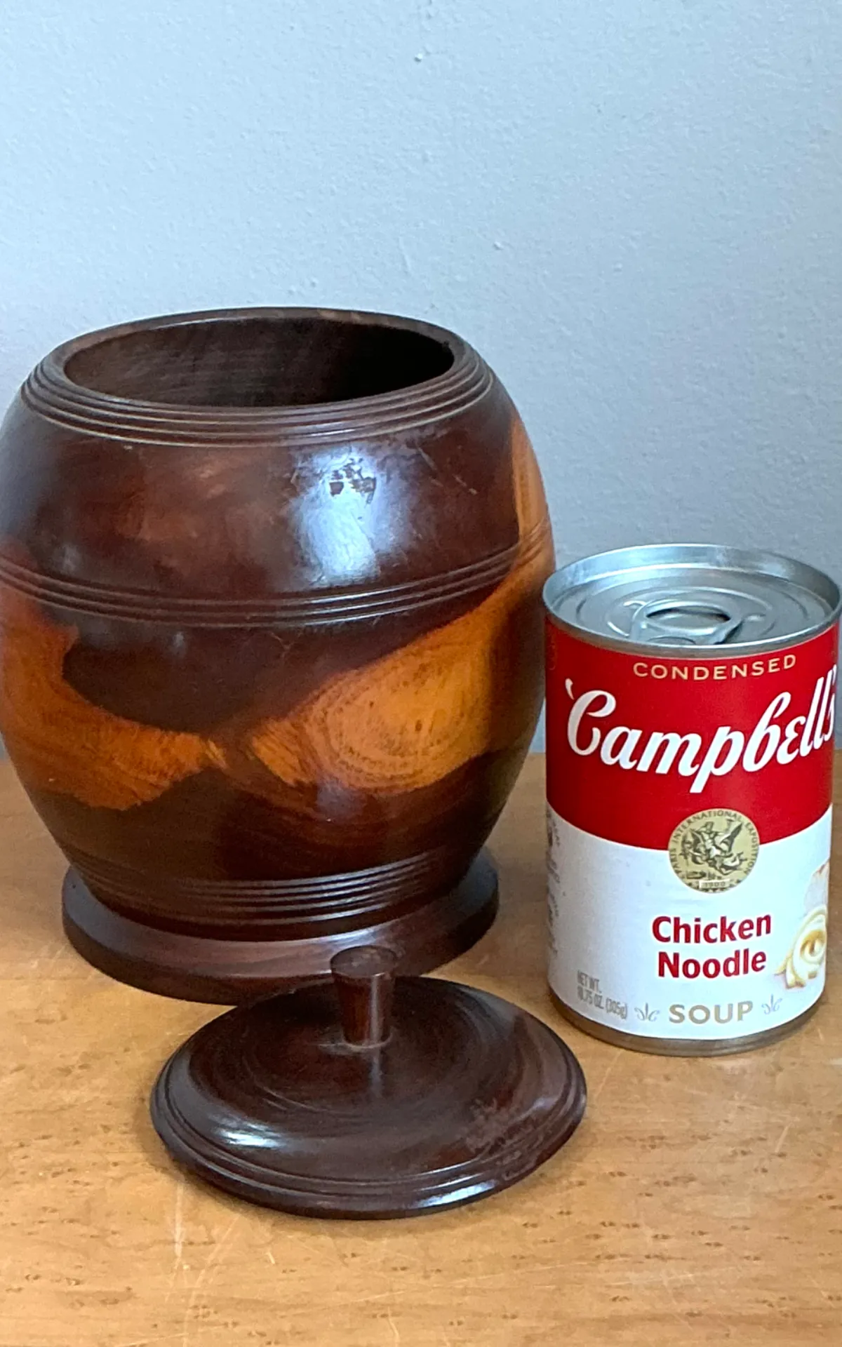 Vintage Turned Wood Lidded Vessel — additional photo 8