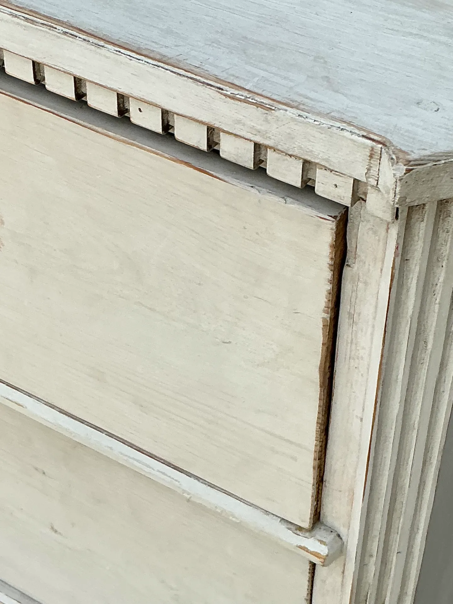 Vintage Painted Wood and Glass Cabinet — additional photo 5