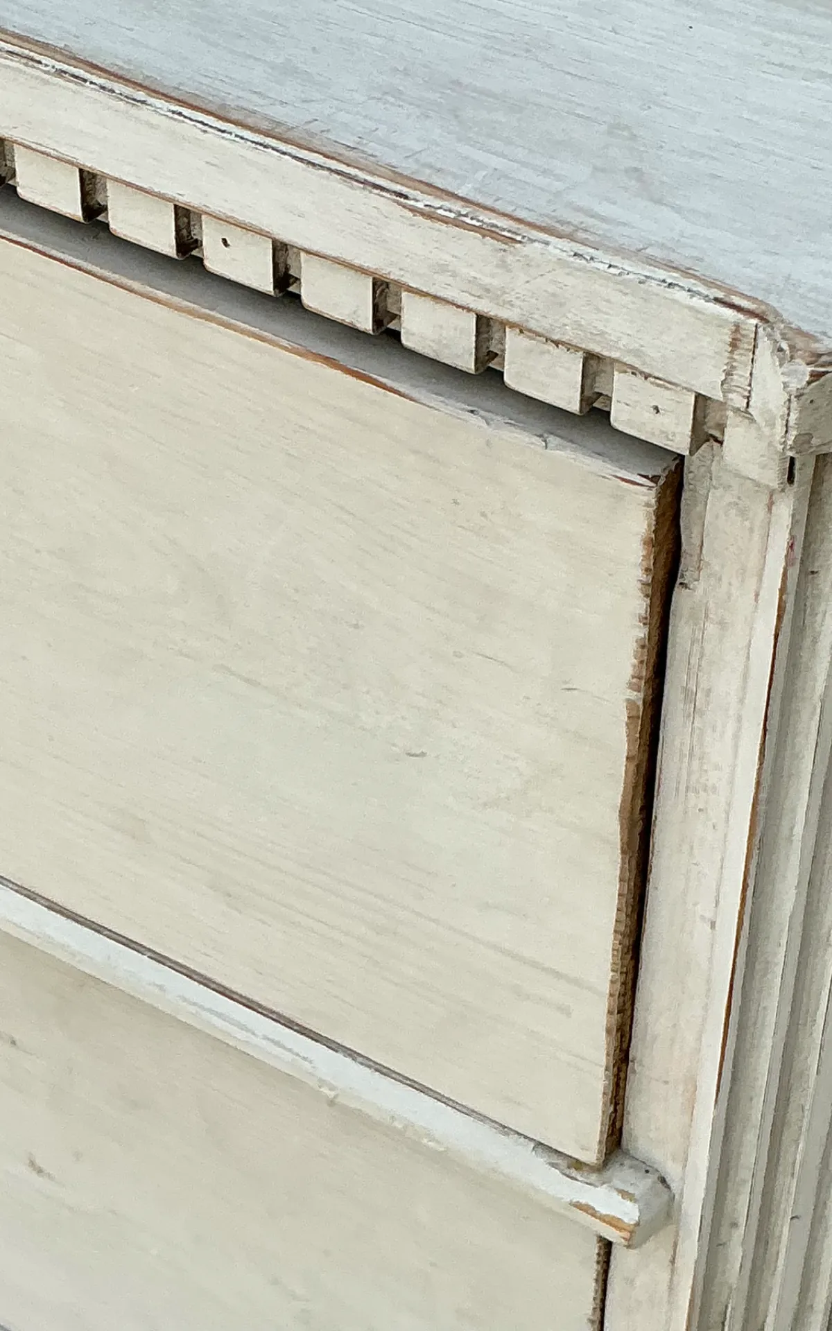 Vintage Painted Wood and Glass Cabinet — additional photo 5