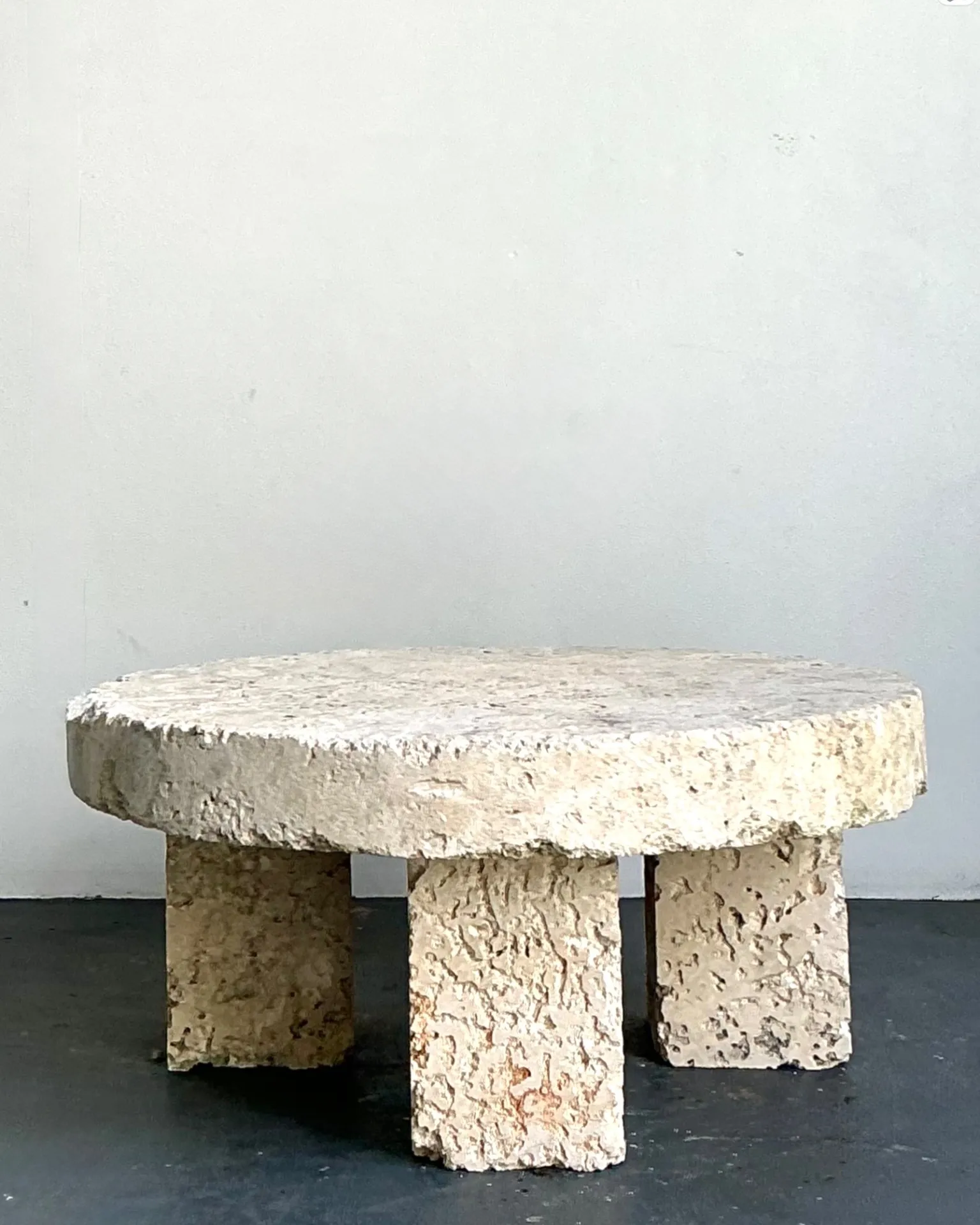Vintage Organic Form Coquina Coffee Table — additional photo 4