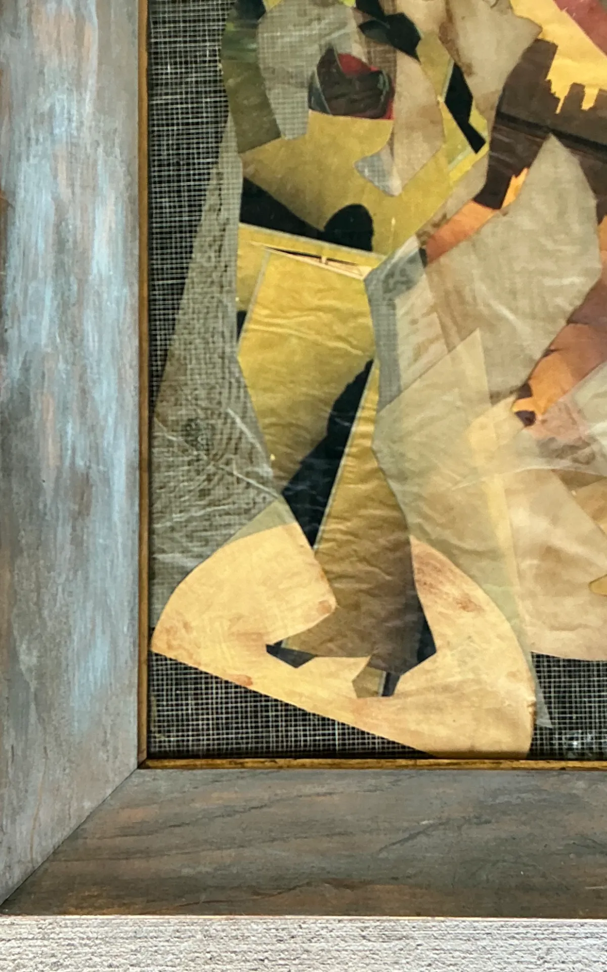 Framed Abstract Mixed Media Figurative Collage — additional photo 6