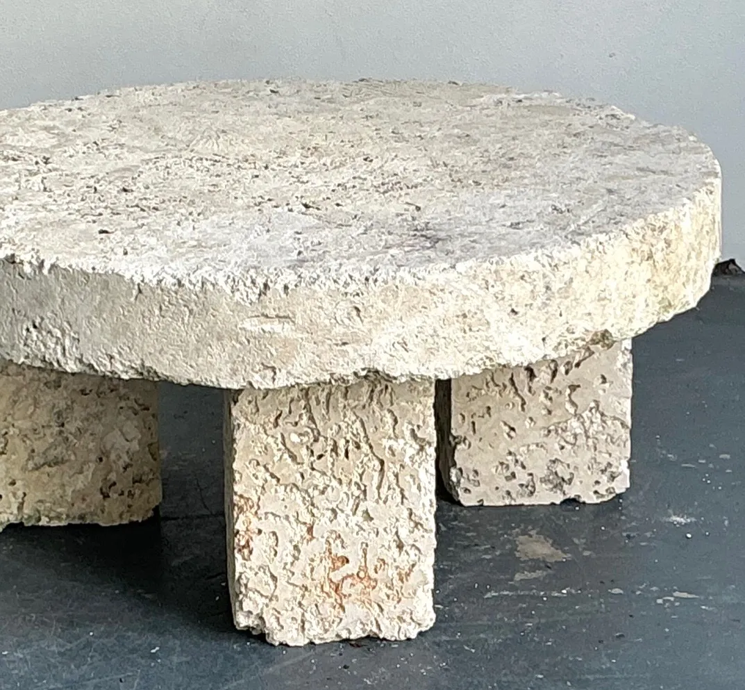 Vintage Organic Form Coquina Coffee Table — additional photo 3