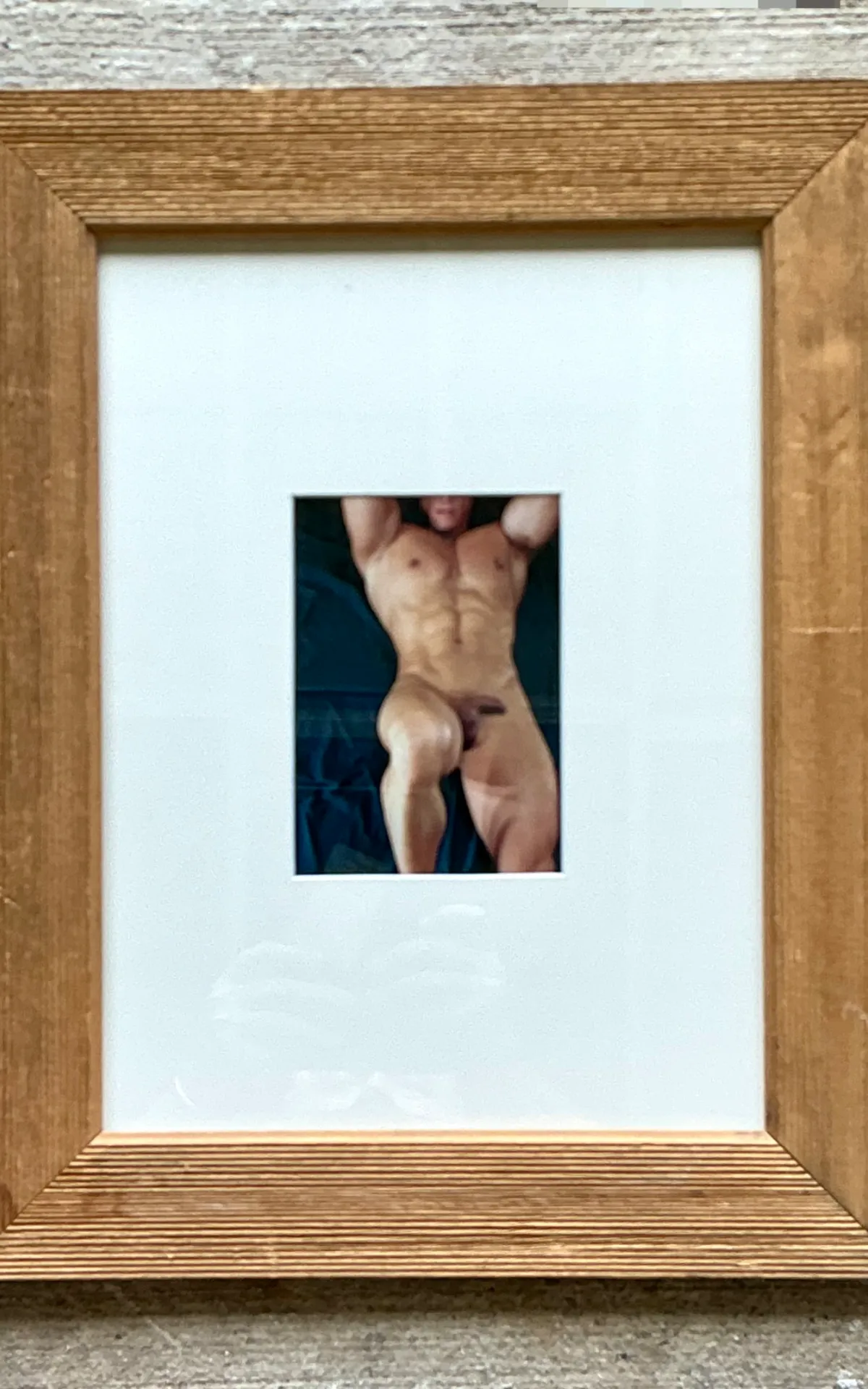 Vintage Framed Figurative Male Nude Photograph — additional photo 5