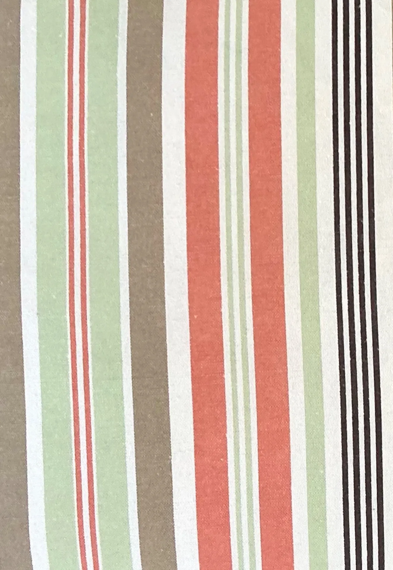 Vintage Tilton Fenwick For Duralee Striped Cotton Throw Pillow — additional photo 3