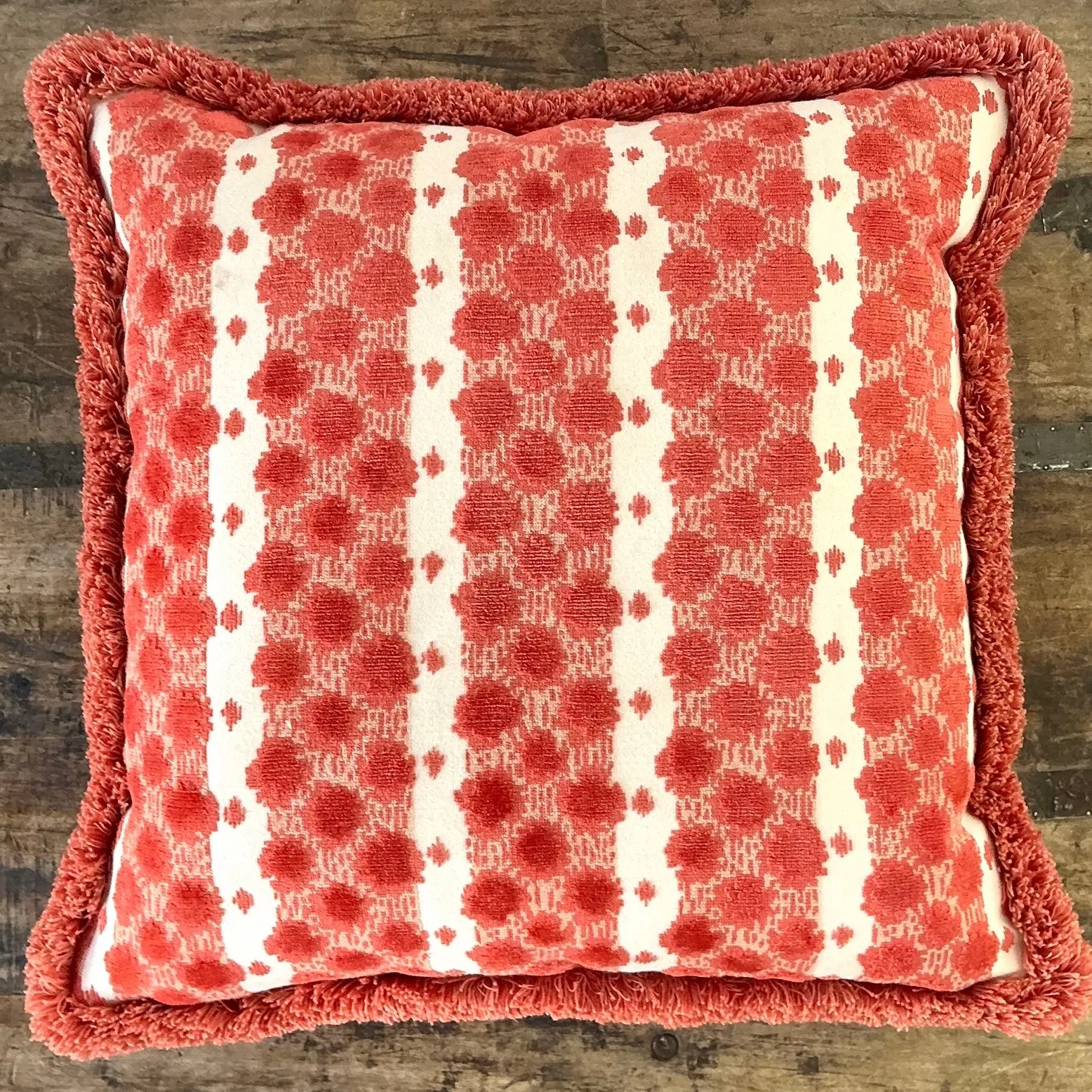 Vintage Tilton Fenwick For Duralee Fabric Throw Pillow — additional photo 6