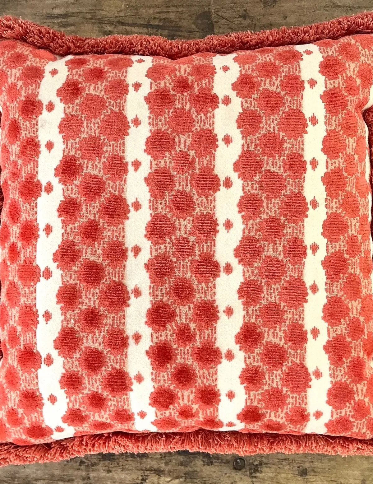 Vintage Tilton Fenwick For Duralee Fabric Throw Pillow — additional photo 6
