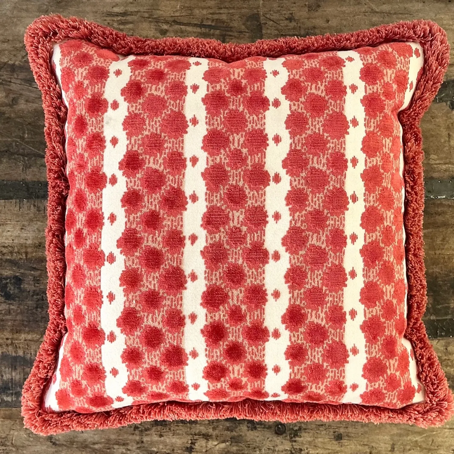 Vintage Tilton Fenwick For Duralee Fabric Throw Pillow — additional photo 3