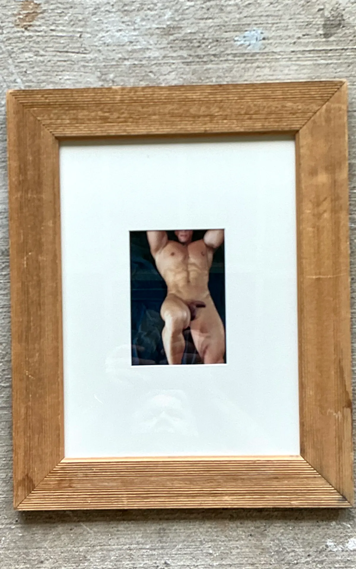 Vintage Framed Figurative Male Nude Photograph — additional photo 6