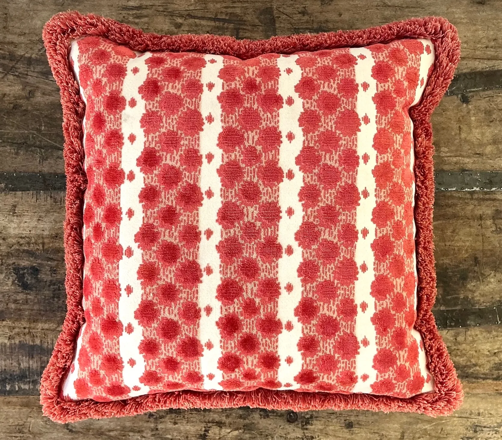 Vintage Tilton Fenwick For Duralee Fabric Throw Pillow — additional photo 4
