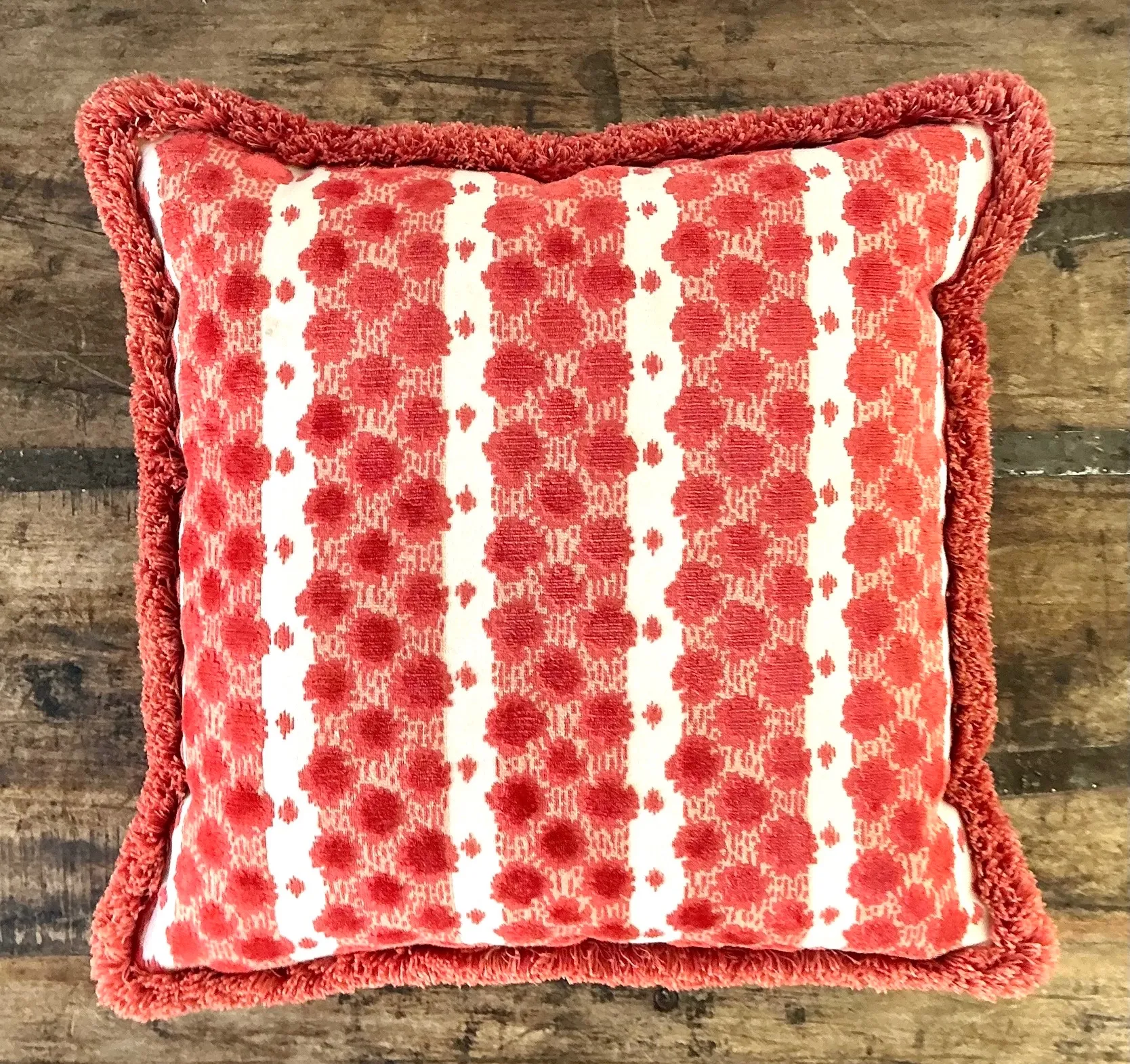 Vintage Tilton Fenwick For Duralee Fabric Throw Pillow — additional photo 2